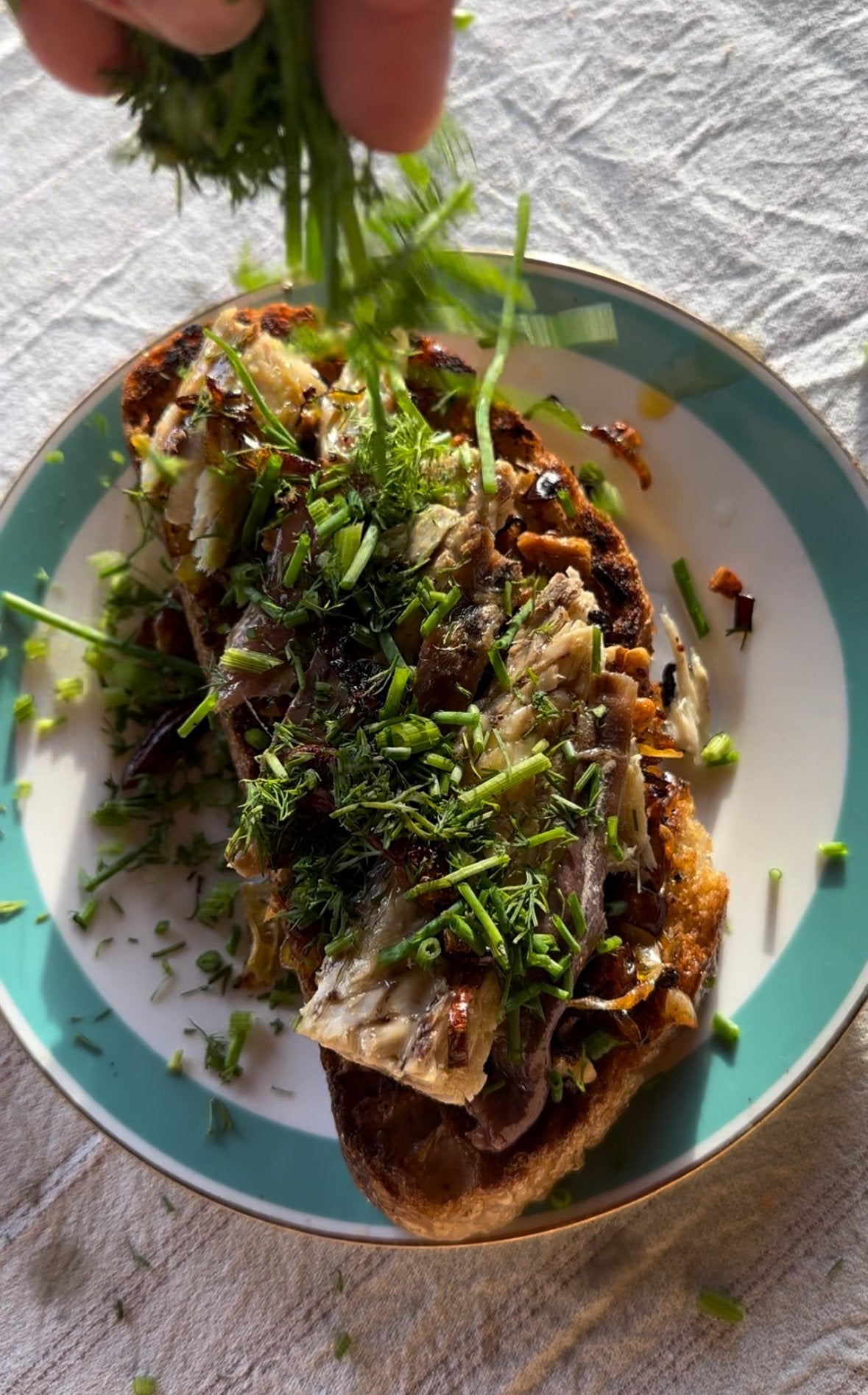 Tost z makrelą