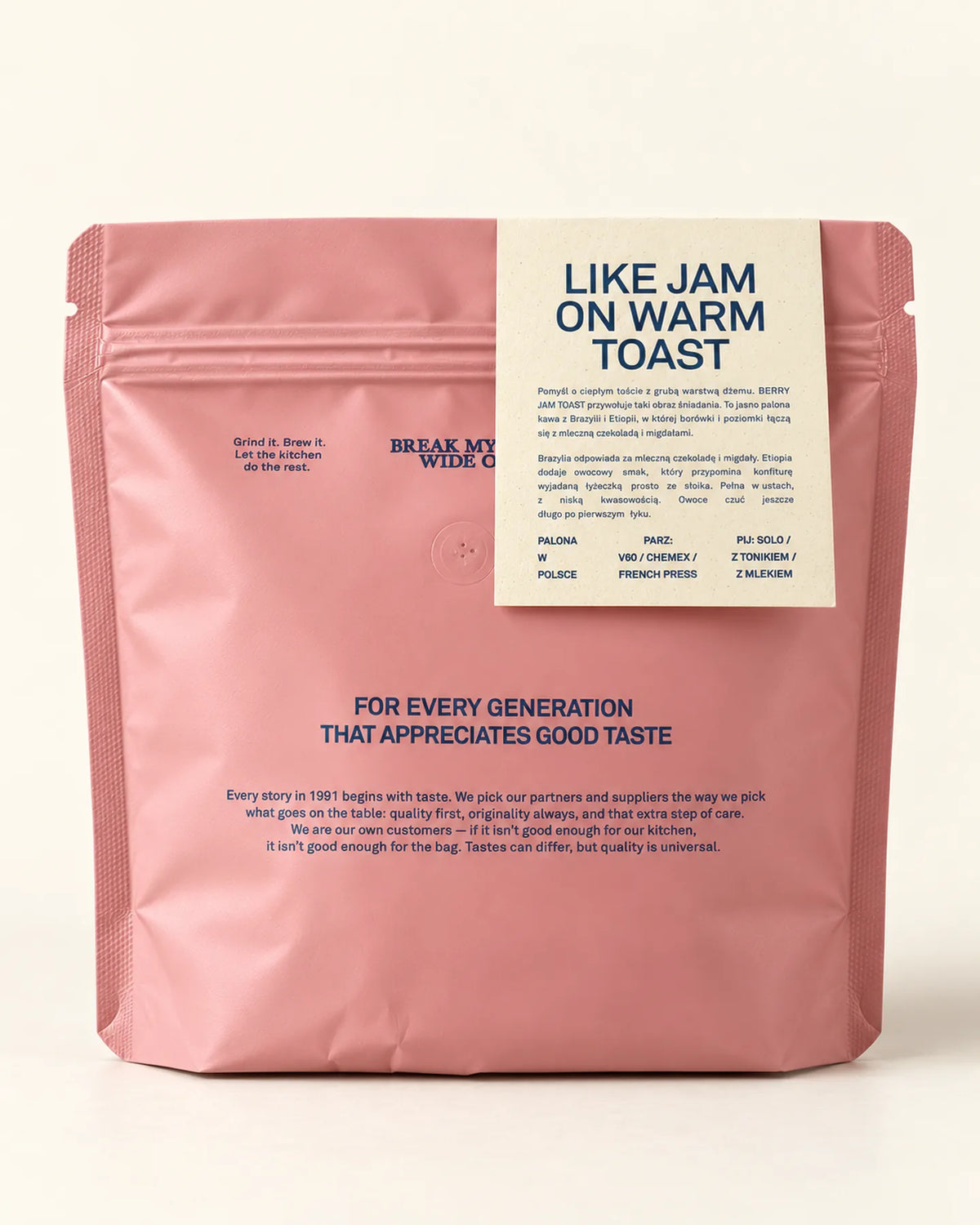 Kawa Berry Jam Toast, detal produktu