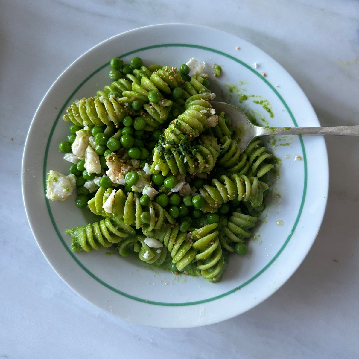 Zielona pasta